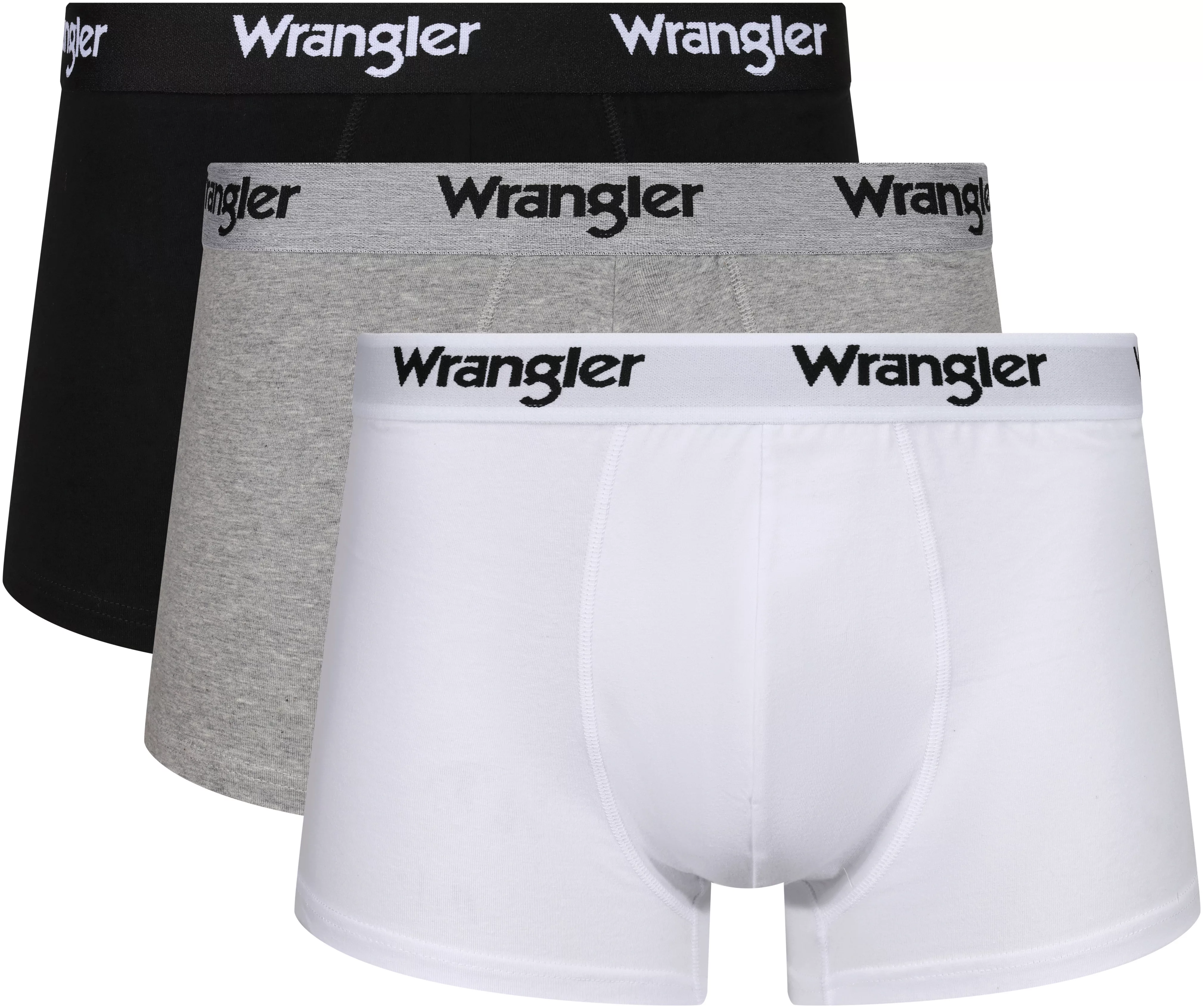 Wrangler Boxer "MASSON", (3er Pack), dehnbarer, elastischer Logobund günstig online kaufen