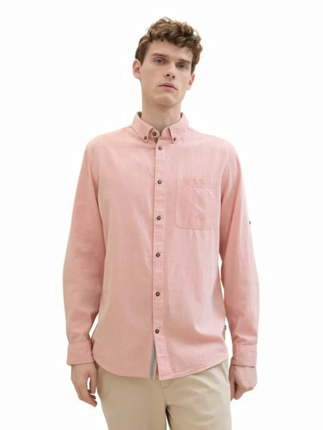 TOM TAILOR Langarmhemd mit Knopfleiste günstig online kaufen