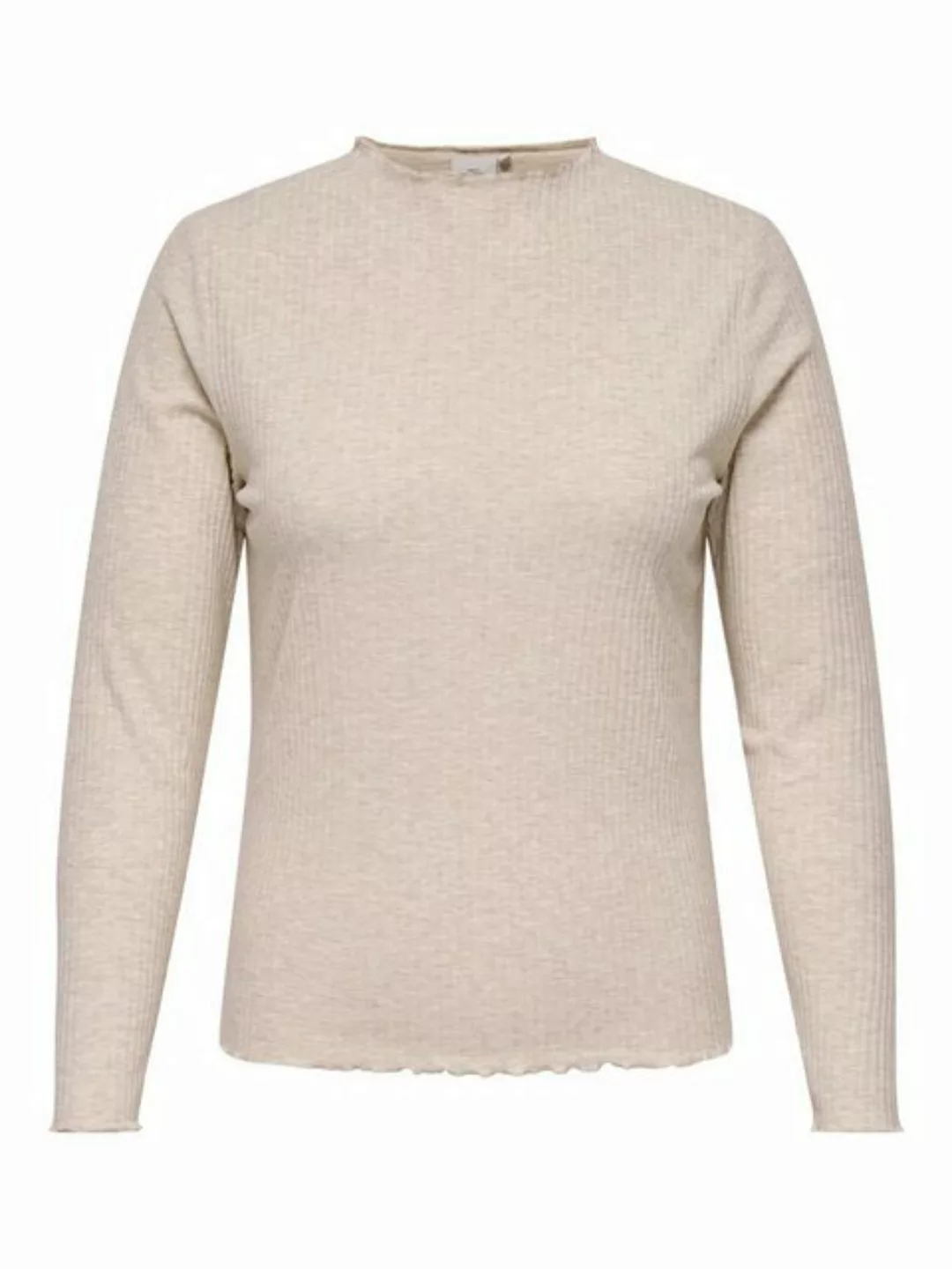 ONLY CARMAKOMA Strickpullover Geripptes Longsleeve Oberteil Basic CARALLY 5 günstig online kaufen