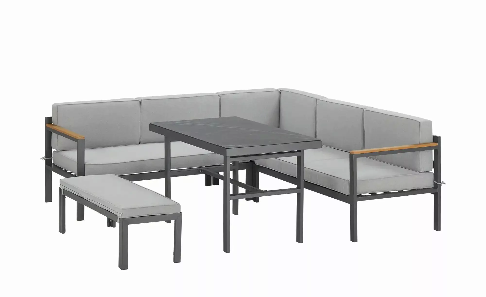 Lounge-Set  Split ¦ grau Garten > Gartenmöbel > Gartenmöbelsets - Höffner günstig online kaufen