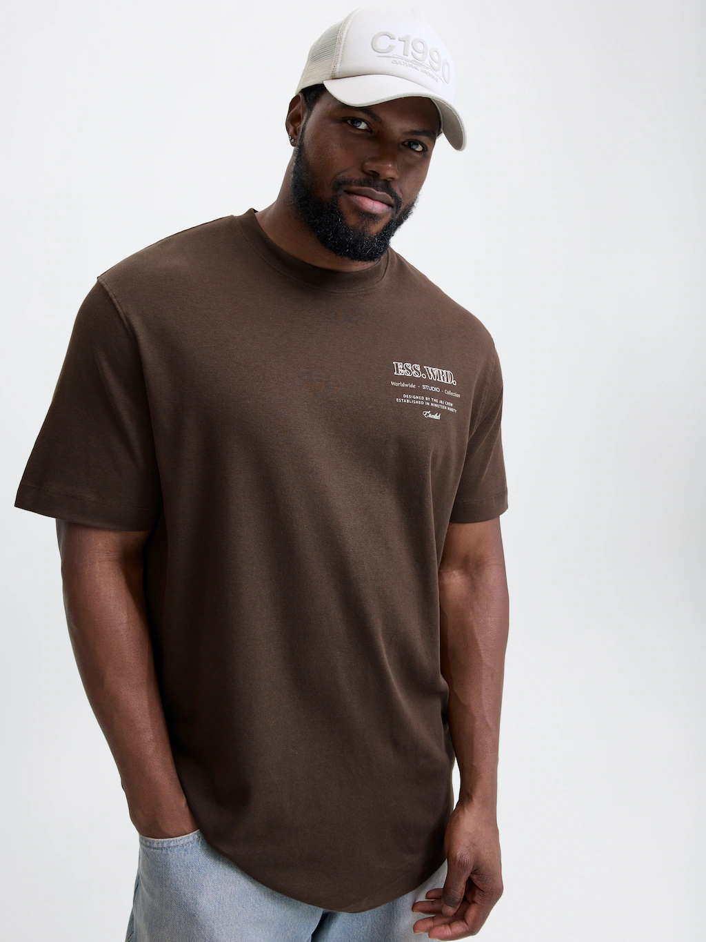 Jack & Jones PlusSize T-Shirt "JJEURBAN EDGE STUDIO TEE SS SN PLS", mit Log günstig online kaufen