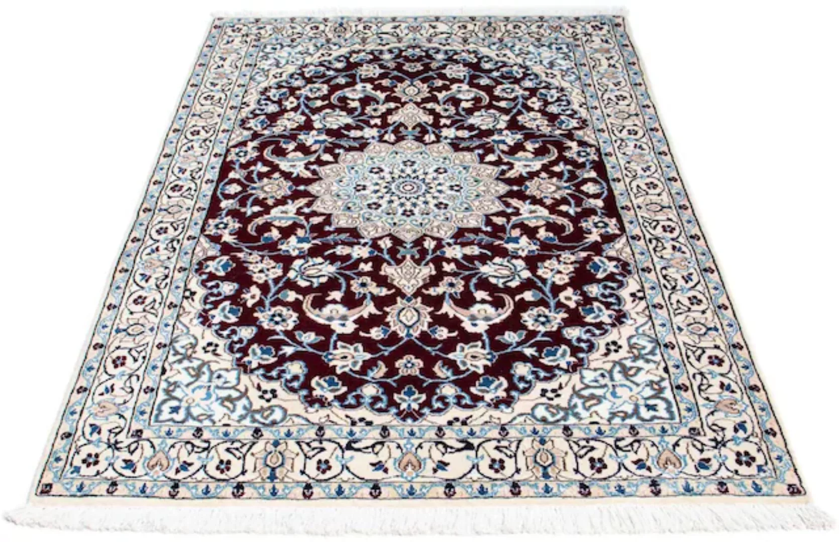 morgenland Orientteppich »Perser - Nain - Royal - 182 x 110 cm - dunkelrot« günstig online kaufen