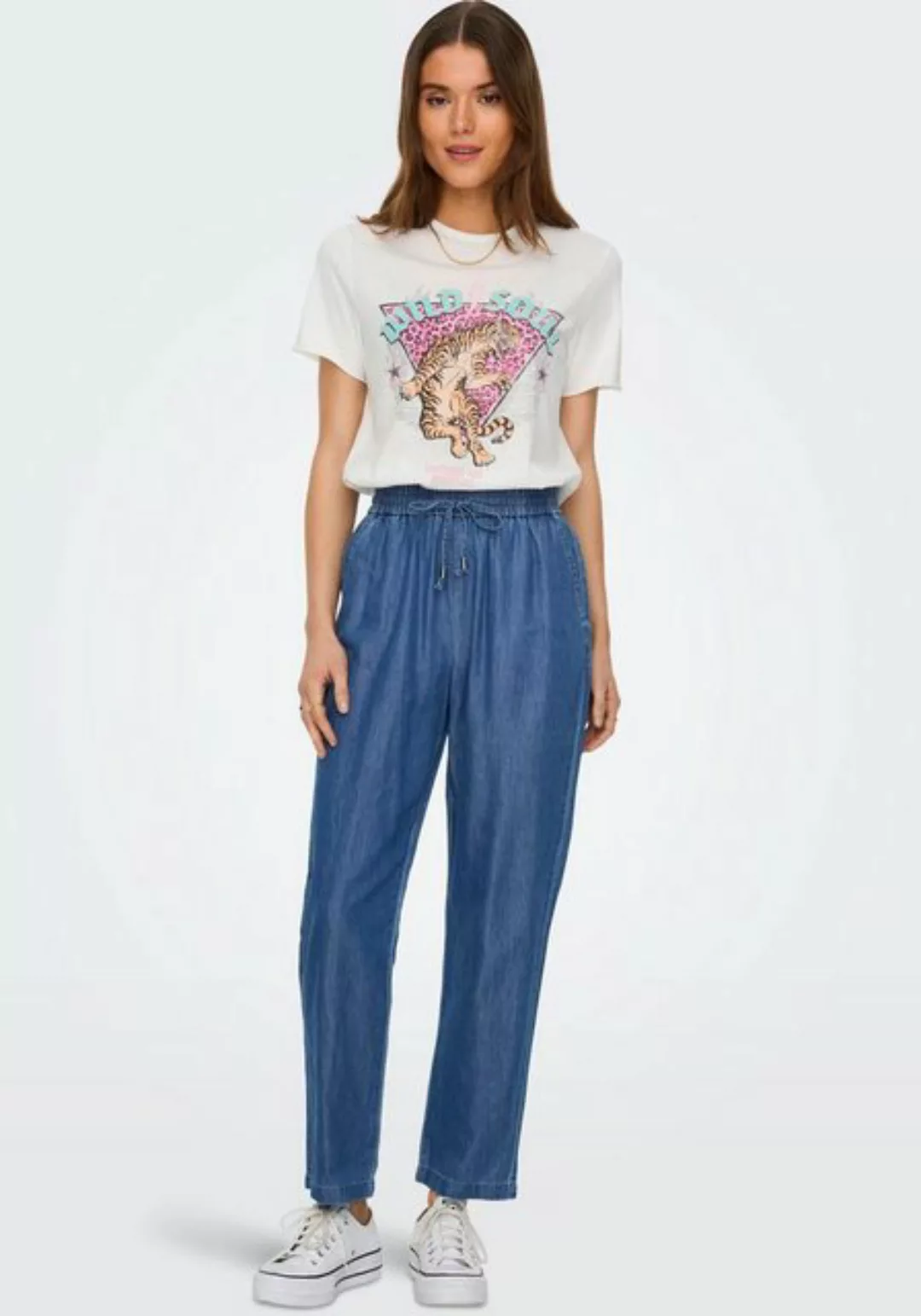 ONLY Weite Jeans ONLBEA LIFE HW ELASTIC STRING DNM BJ günstig online kaufen