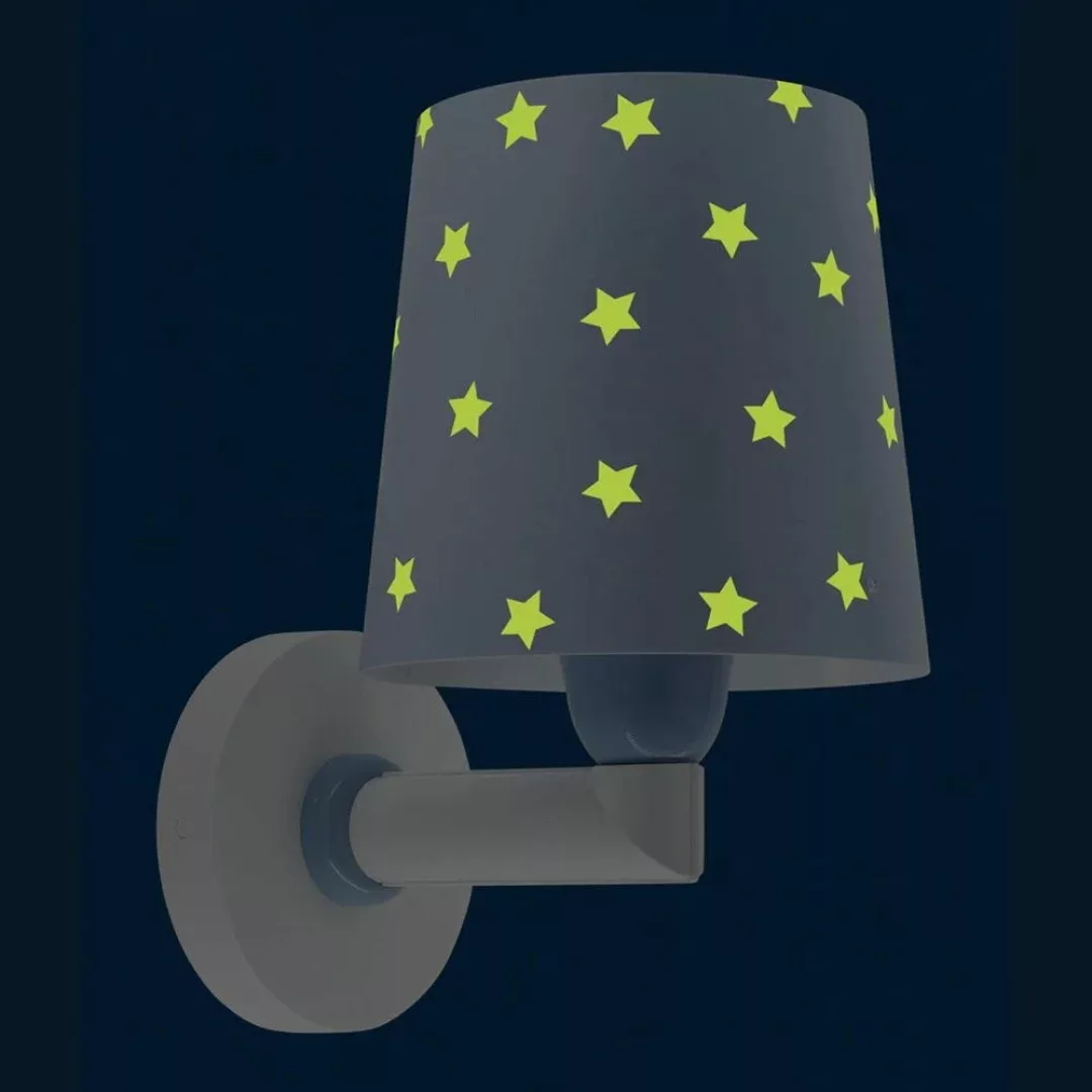 Wandleuchte Star Light in Hellblau E27 günstig online kaufen