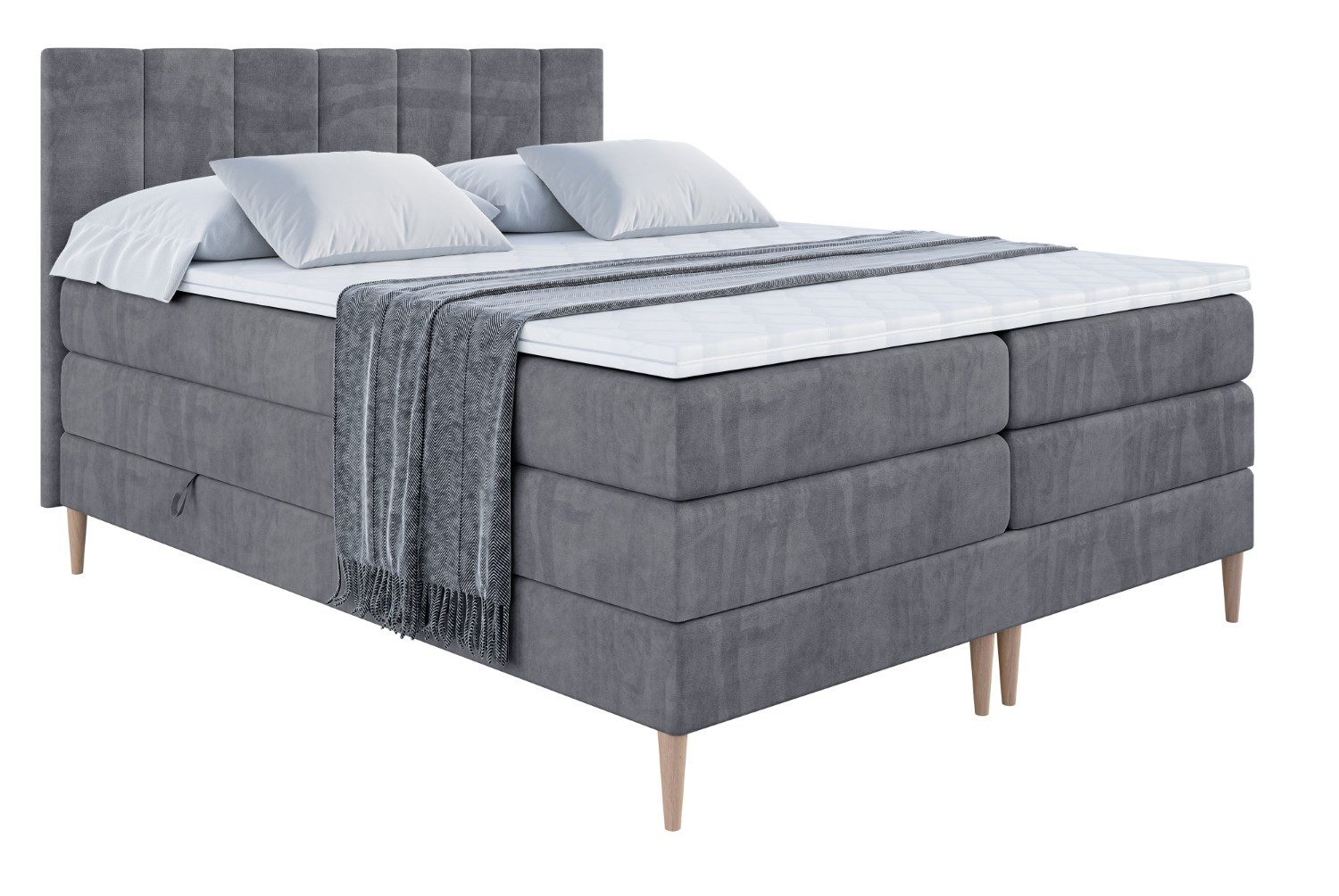 ALTDECOR Boxspringbett MOETI-F KING (Multipocket-Matratze H4, günstig online kaufen