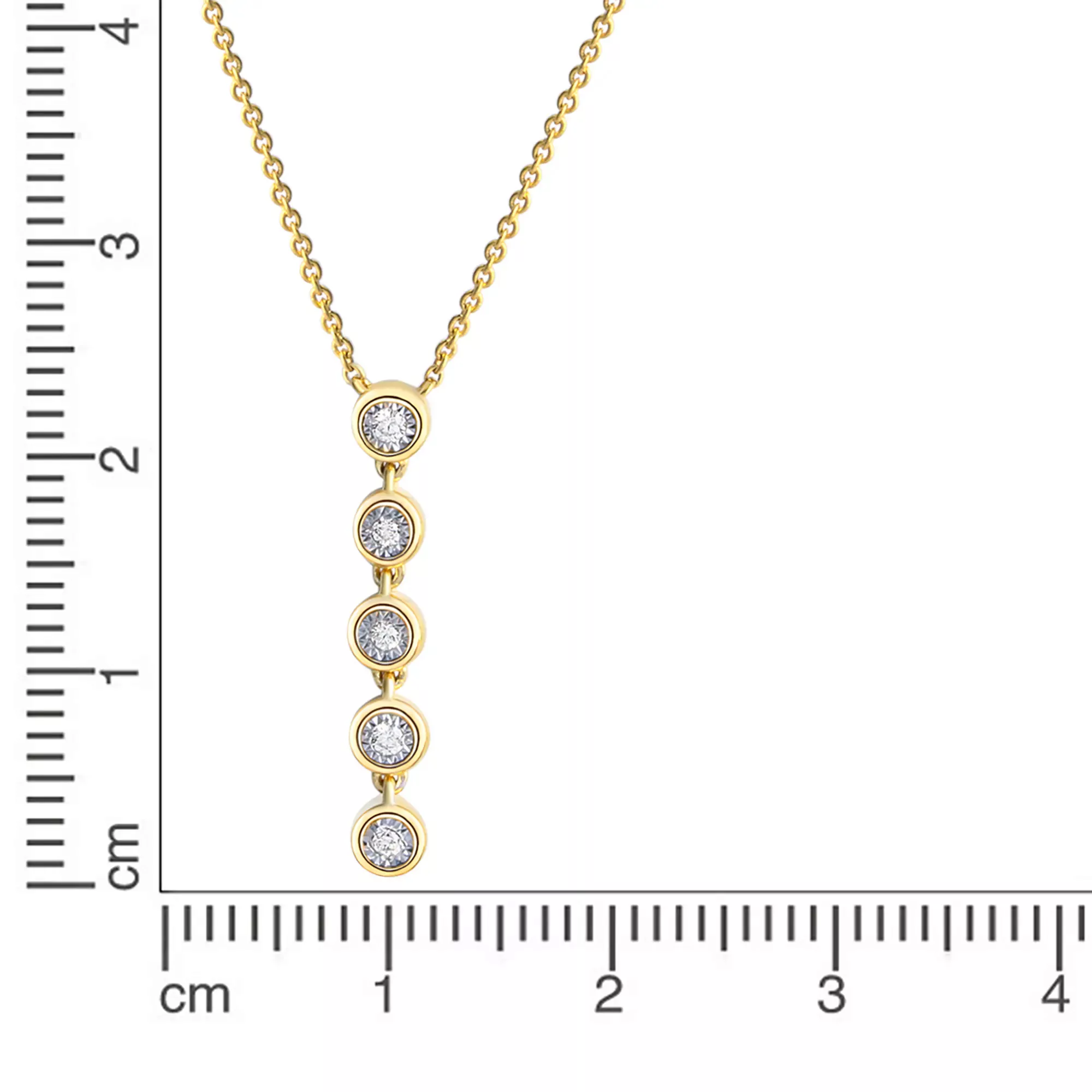 Diamonds by Ellen K. Kette mit Anhänger »Gold 585 zweifarbig mit 5x Brillan günstig online kaufen