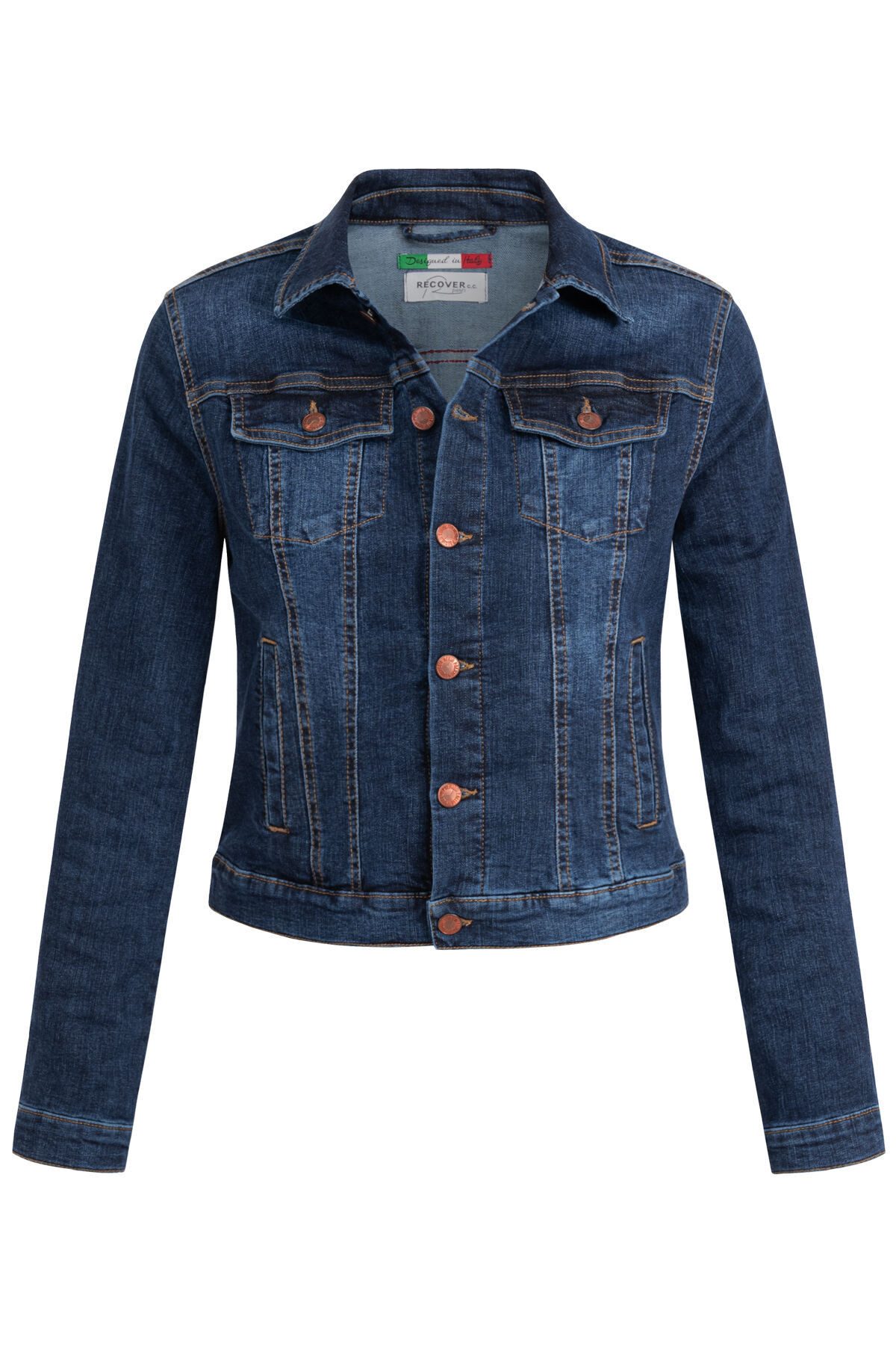 Recover Pants Jeansjacke Chic mit dekorativen günstig online kaufen