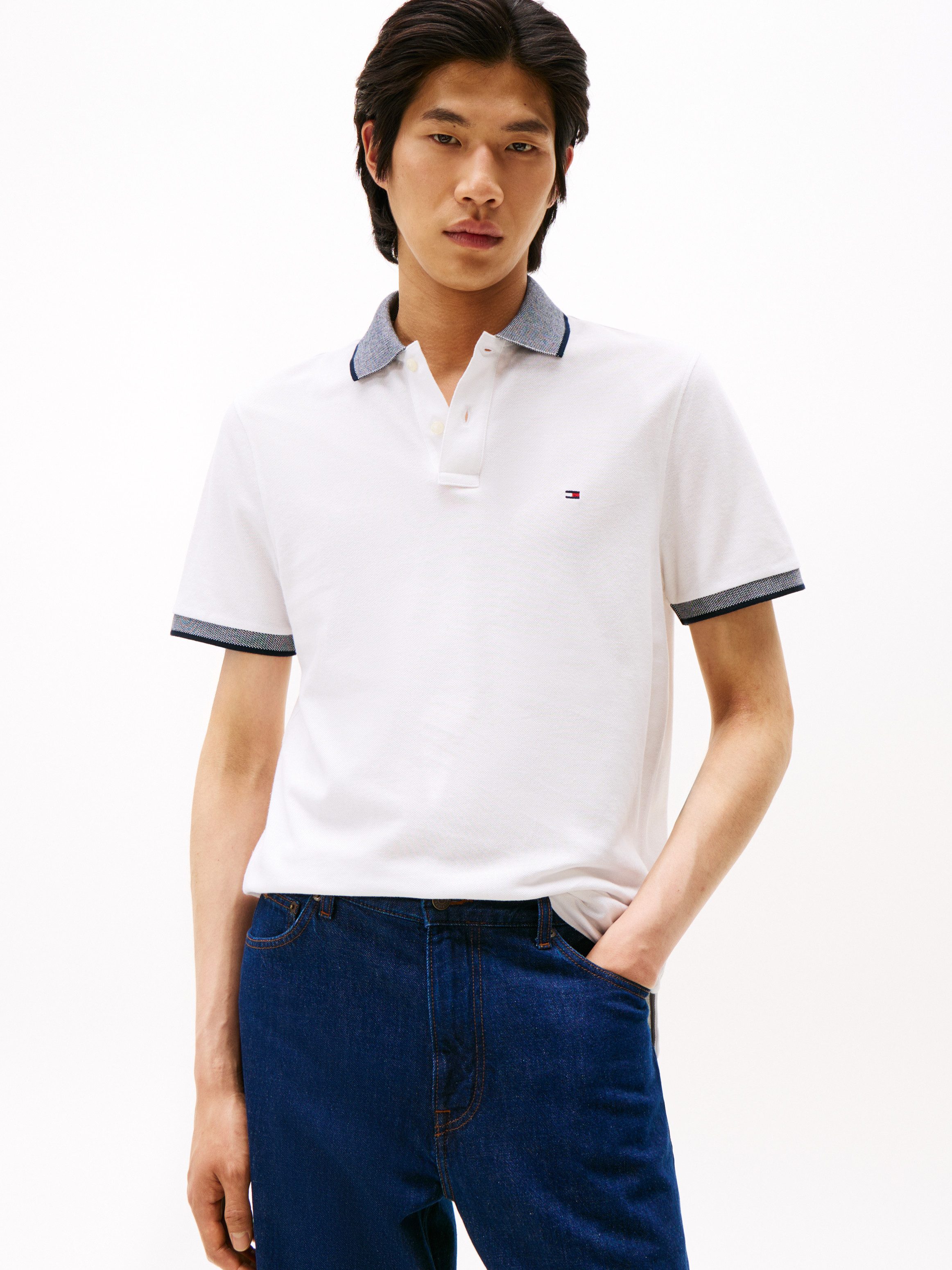Tommy Hilfiger Poloshirt LINEN PIQUE REG günstig online kaufen