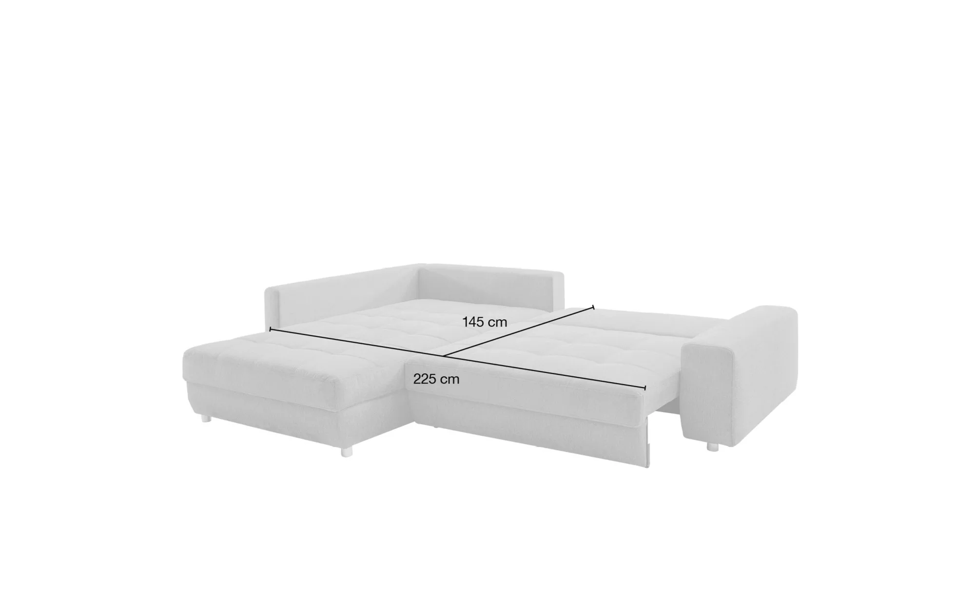 bobb Ecksofa  Arissa de Luxe ¦ gelb ¦ Maße (cm): B: 265 H: 84 T: 209 Polste günstig online kaufen