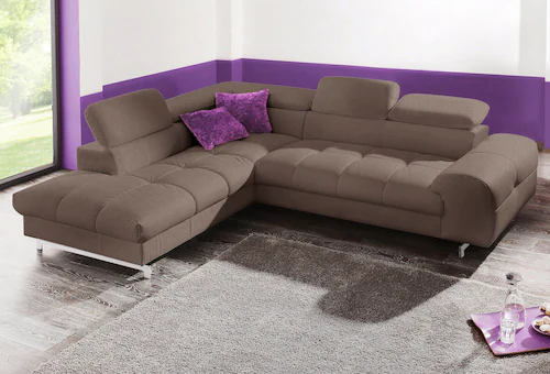 COTTA Polstergarnitur »Chef L-Form«, (Set), Set bestehend aus: Ecksofa mit günstig online kaufen