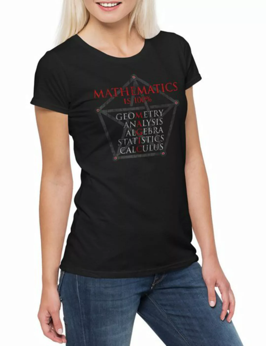 Urban Backwoods Print-Shirt Mathematic Magic Damen T-Shirt Lehrer Teacher P günstig online kaufen