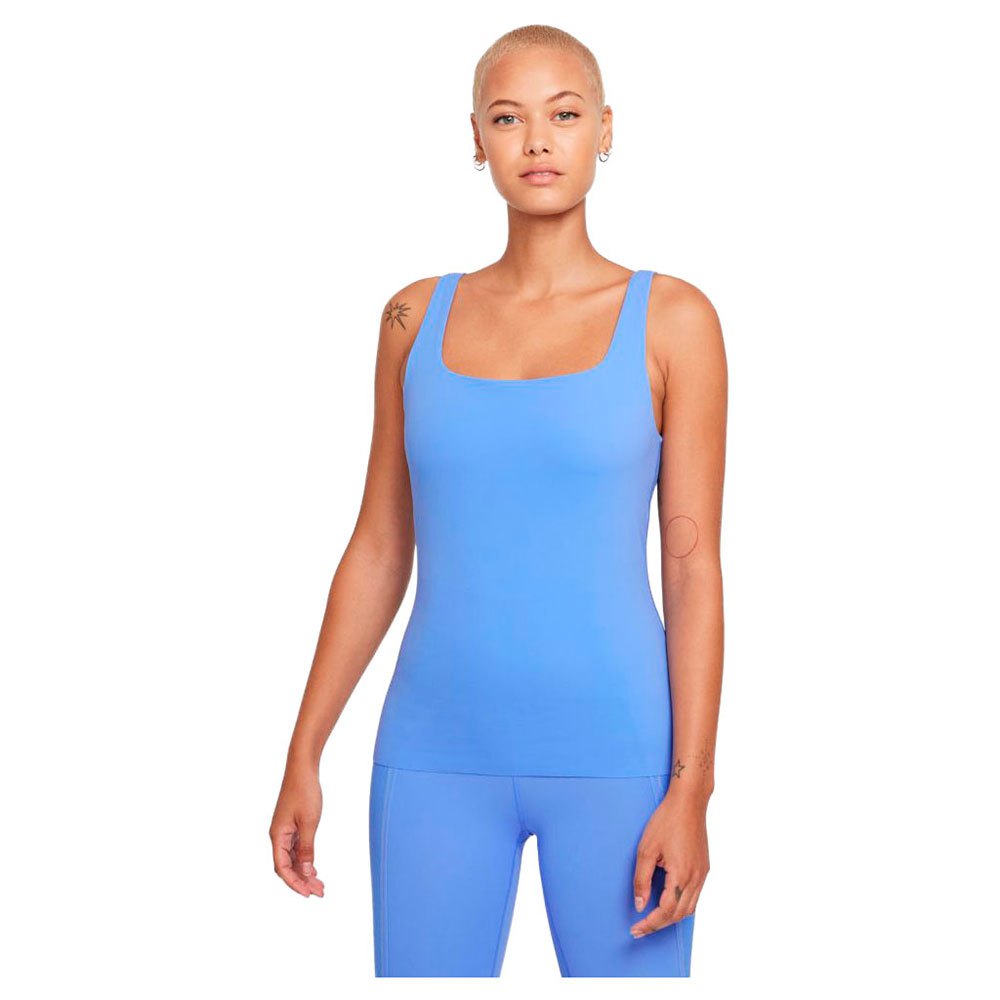 Nike Yoga Luxe Ärmelloses T-shirt M Royal Pulse / Aluminum günstig online kaufen