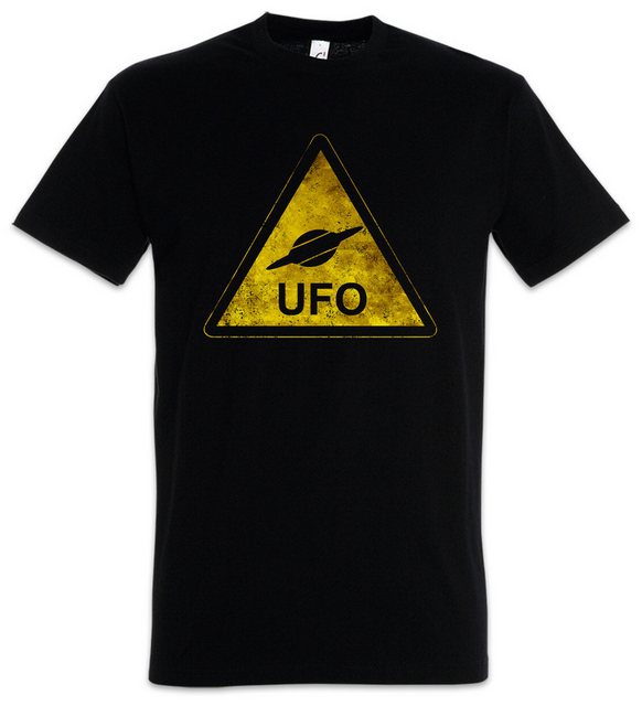 Urban Backwoods Print-Shirt Ufo Sign Herren T-Shirt Alien Invader Haunebu 1 günstig online kaufen