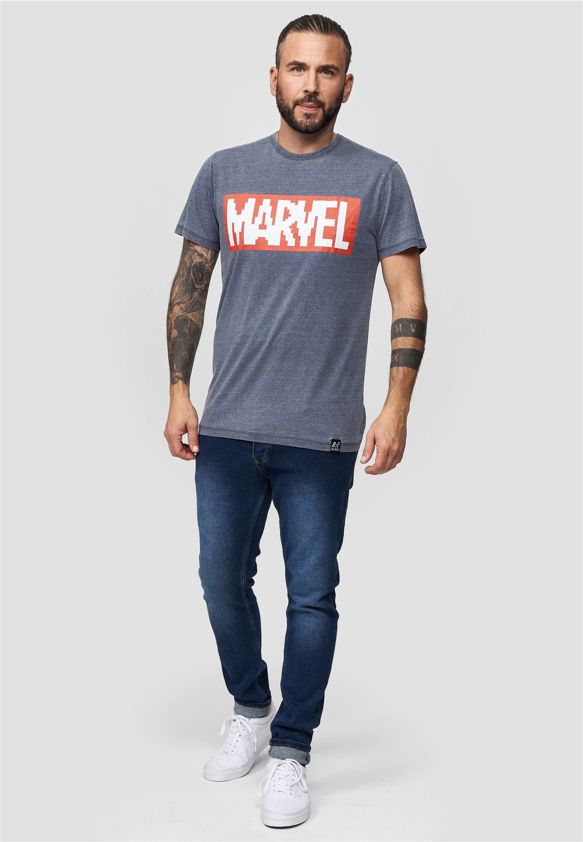 Recovered T-Shirt "Marvel Pixel Logo", im lockeren Schnitt günstig online kaufen