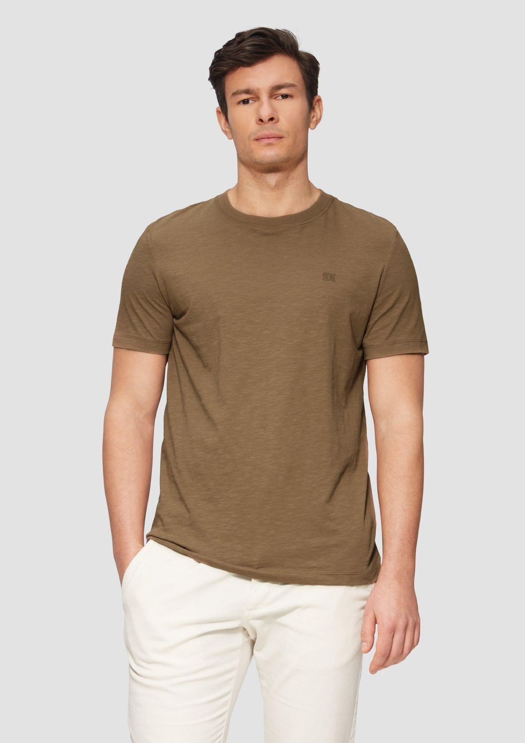 s.Oliver Kurzarmshirt T-Shirt mit Logo-Print Artwork günstig online kaufen