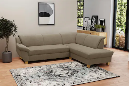 Home affaire Ecksofa "Yesterday L-Form", wahlweise mit Bettfunktion, auch i günstig online kaufen