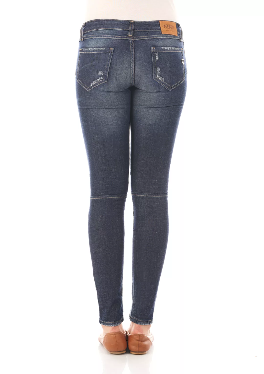 Please Damen Jeans P99F-LAV1128 - Skinny Fit - Blau - Dark Blue Denim günstig online kaufen