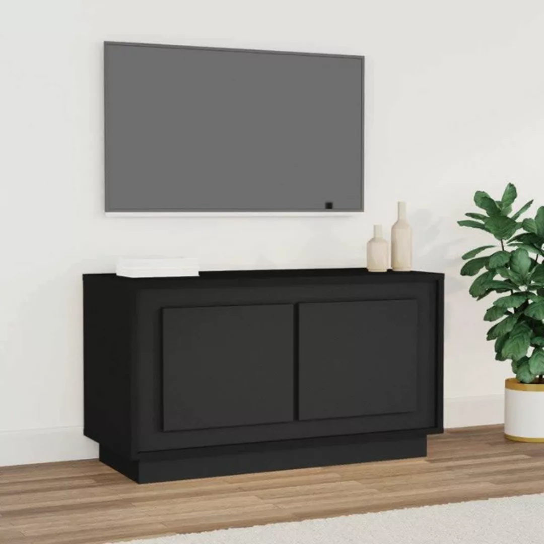 Vidaxl Tv-schrank Schwarz 80x35x45 Cm Holzwerkstoff günstig online kaufen