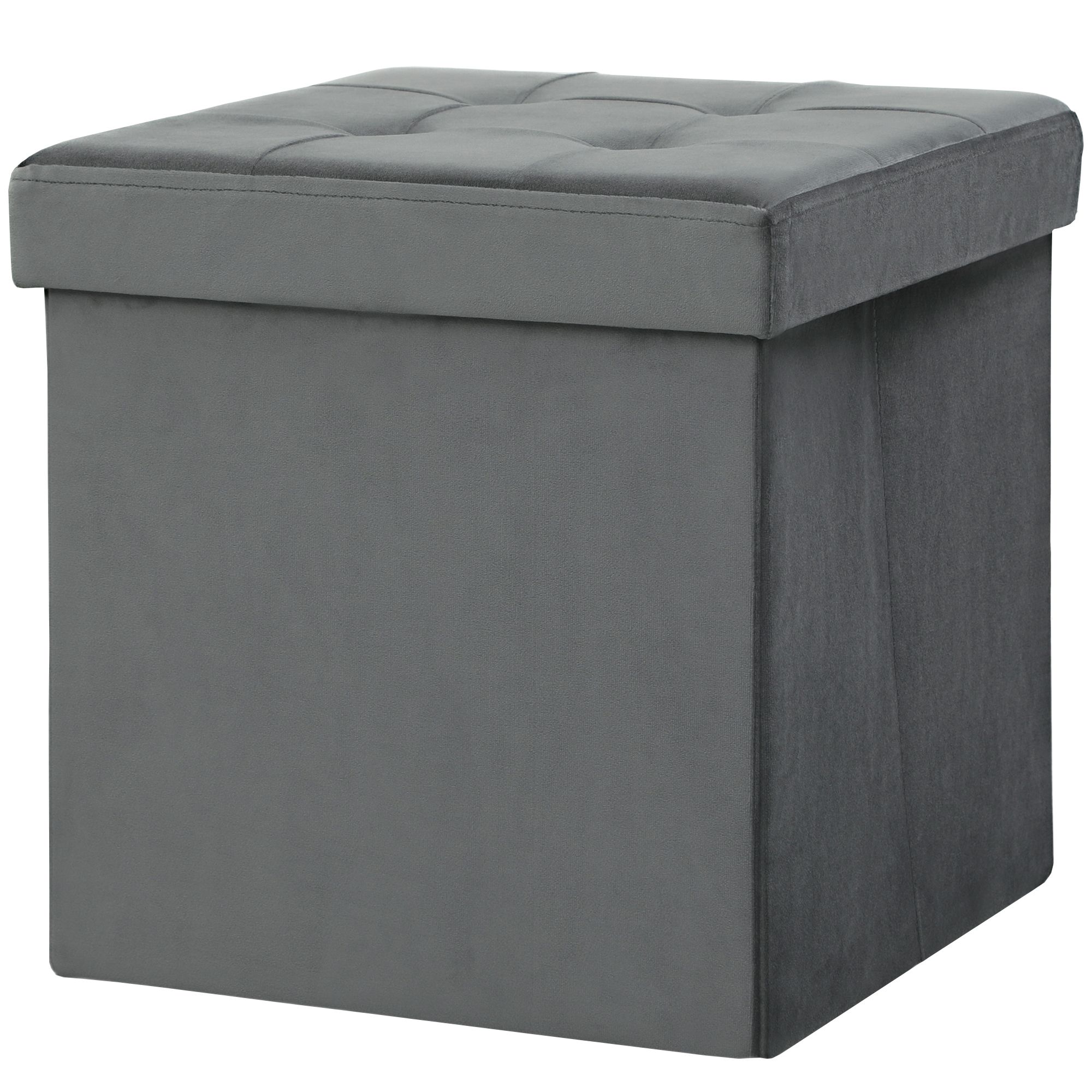 HOMCOM Sitzhocker mit Stauraum Klappbar Hocker mit Deckel, Fußhocker Sitzwü günstig online kaufen