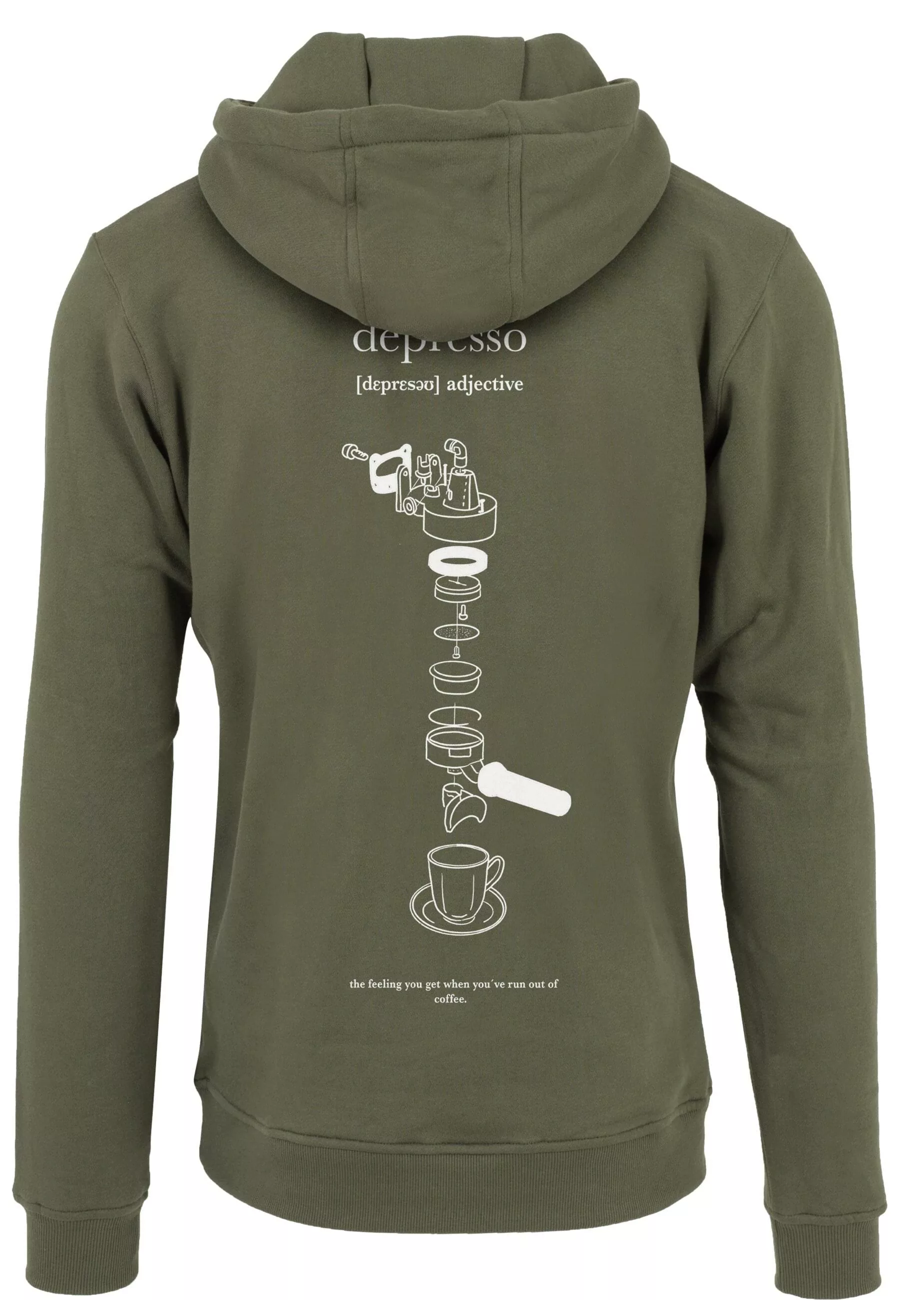 MisterTee Sweatshirt "MisterTee Herren Depresso Hoody", (1 tlg.) günstig online kaufen