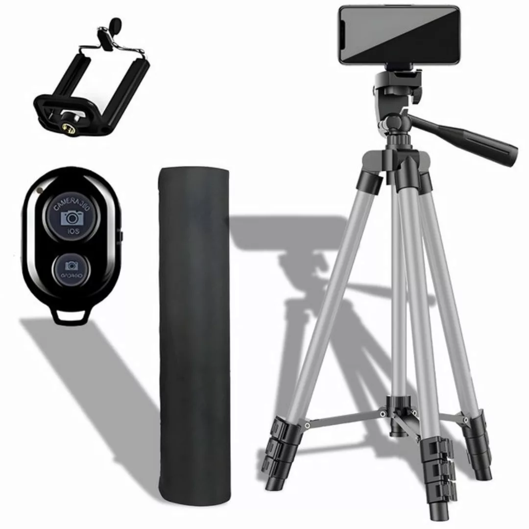 Retoo Smartphone Universal 103cm Handy Stativ Handy Klemmstativ Tripod Drei günstig online kaufen