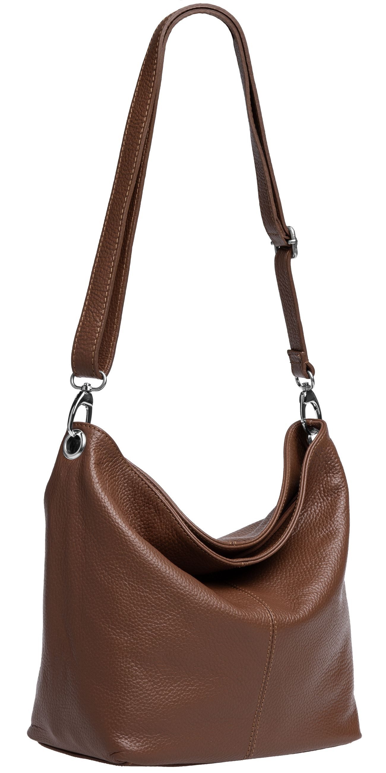 Caspar Schultertasche Klassische Damen Leder Handtasche günstig online kaufen