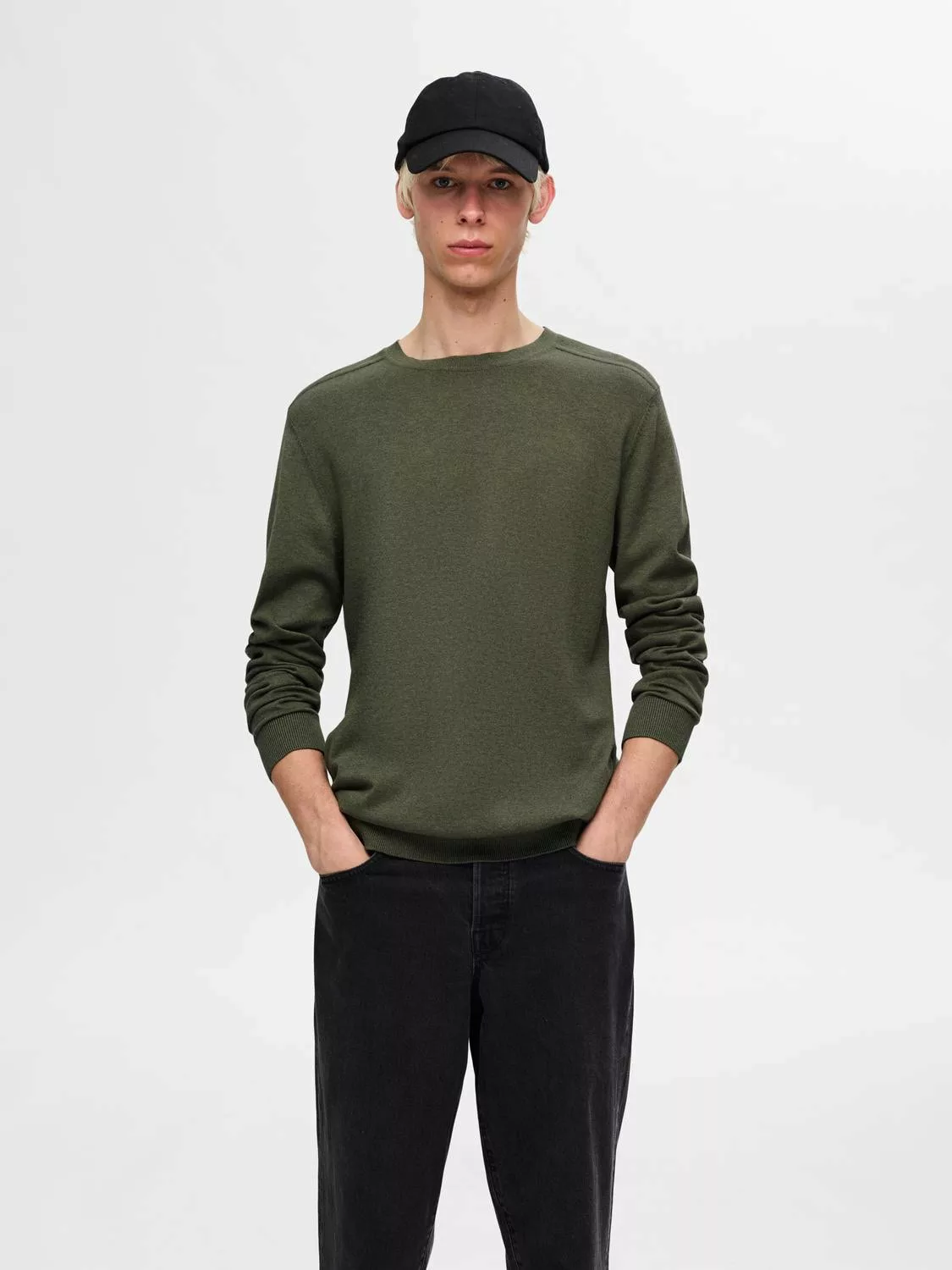 SELECTED HOMME Strickpullover "SLHBERG CREW NECK NOOS" günstig online kaufen