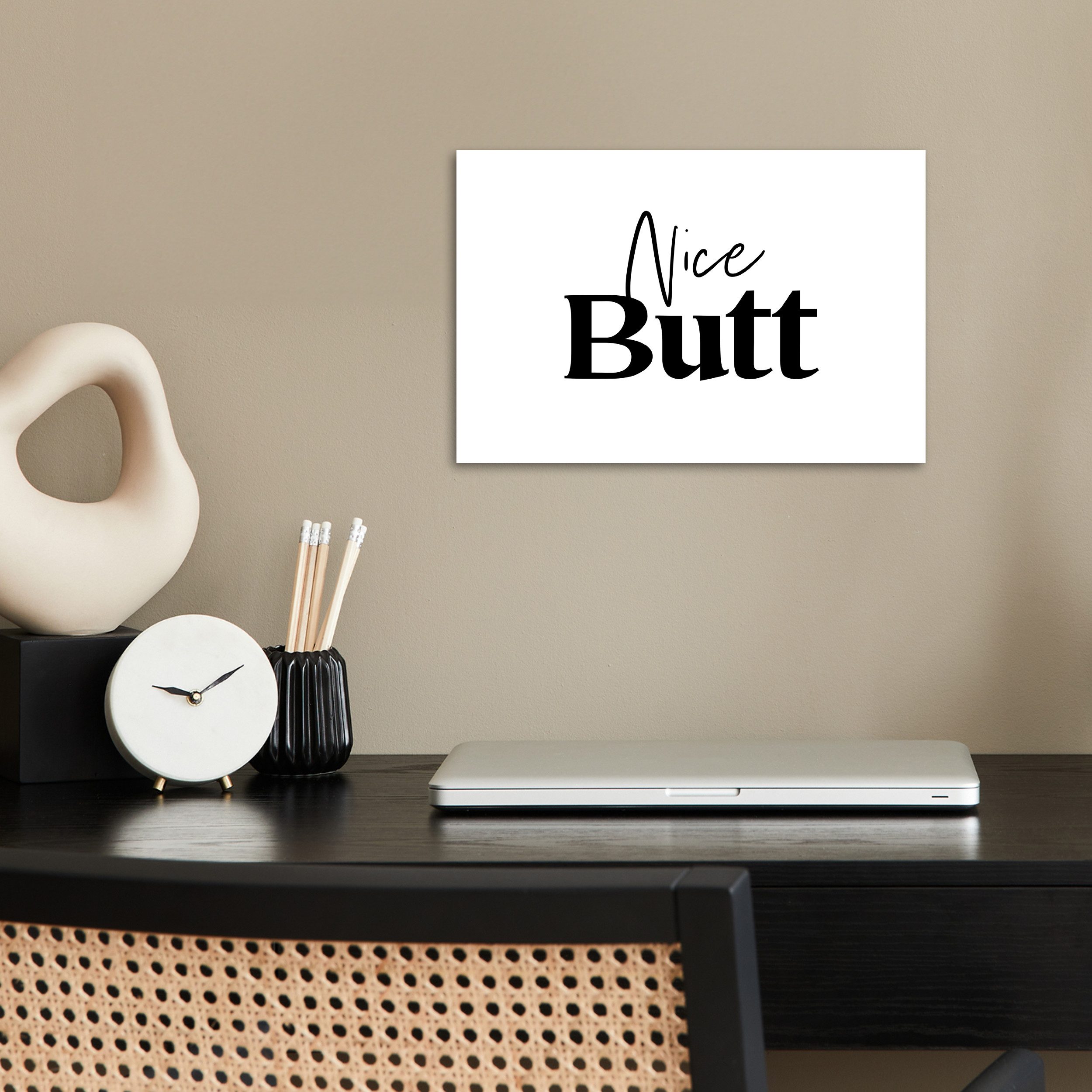 MuchoWow Poster Zitat - Netter Hintern günstig online kaufen