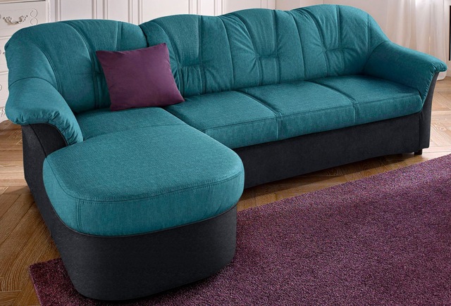 DOMO collection Ecksofa »Flores Schlafsofa, B/T/H: 233/142/86 cm, L-Form«, günstig online kaufen