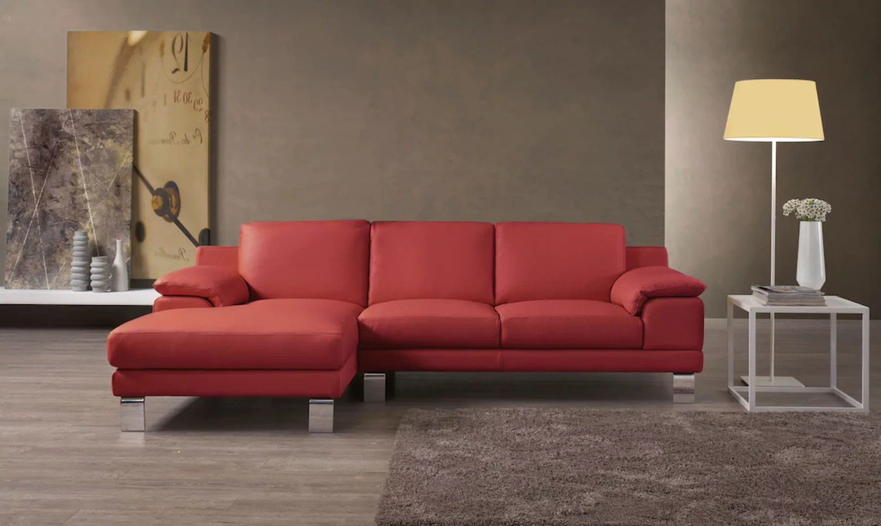 Egoitaliano Ecksofa "Shakira, Design und super Sitzkomfort auf hohem Niveau günstig online kaufen