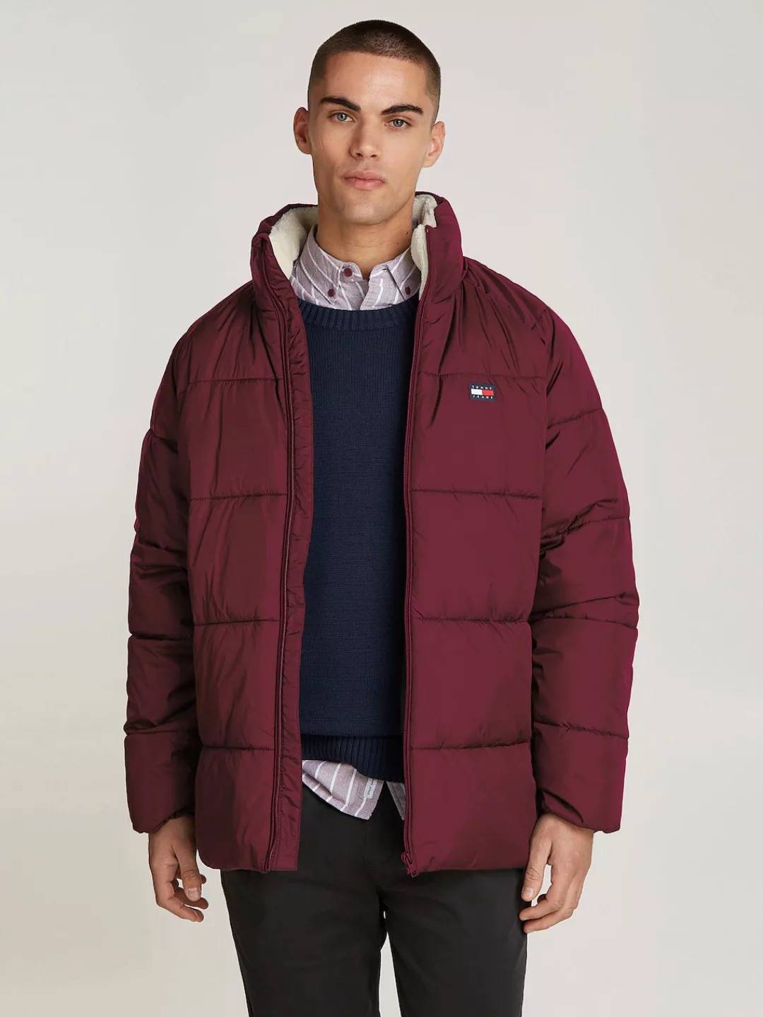 Tommy Jeans Steppjacke "TJM POLY PUFFER EXT", ohne Kapuze günstig online kaufen