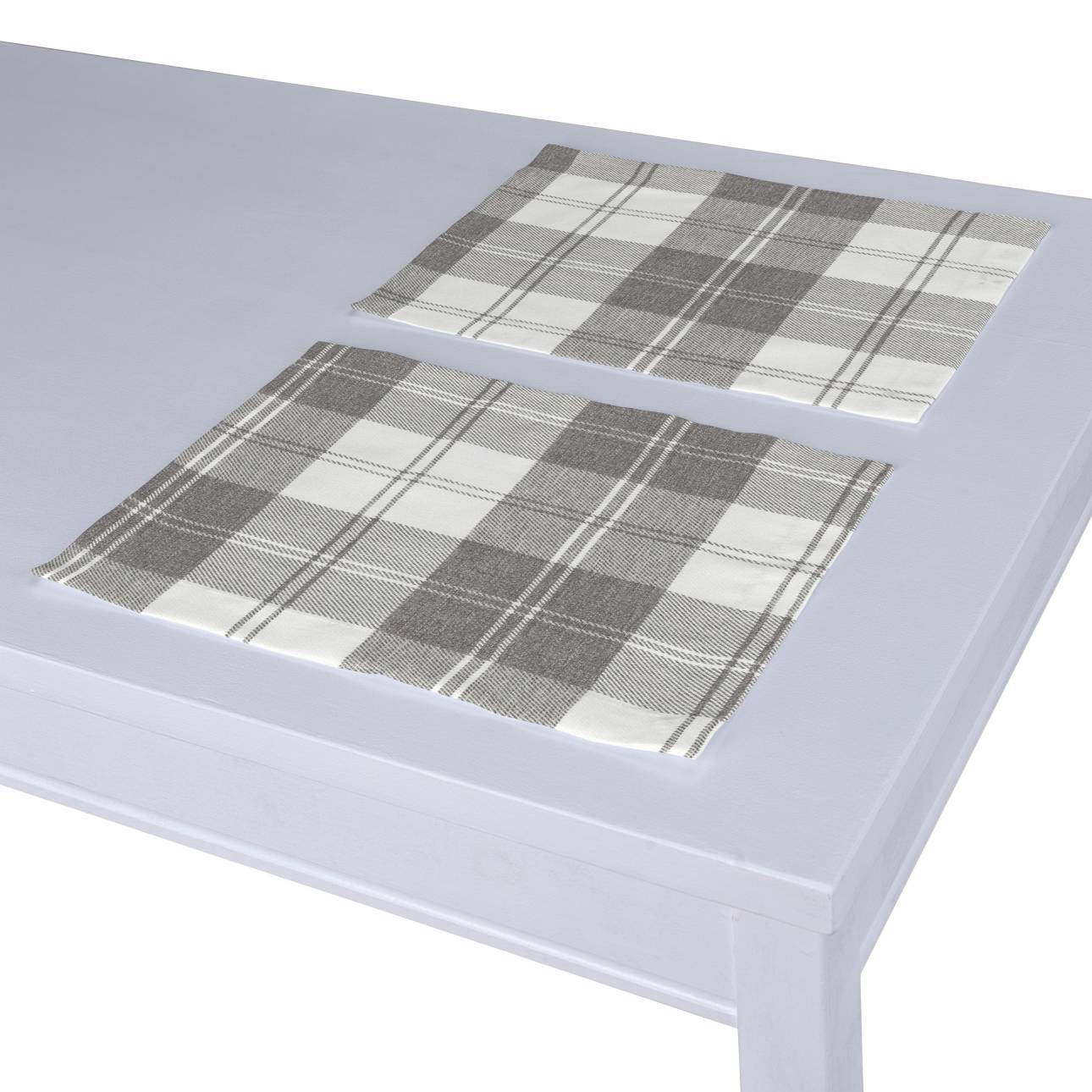 Tischset 2 Stck., weiß-grau , 30 x 40 cm, Edinburgh (115-79) günstig online kaufen