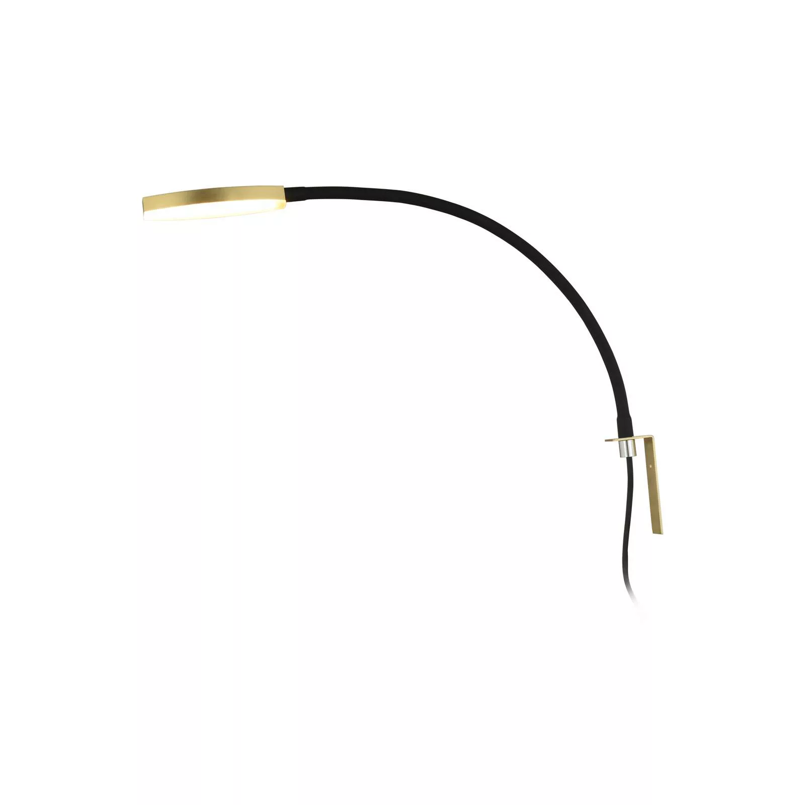 Lindby Flexola LED-Leselampe, gold, Kopf rund günstig online kaufen