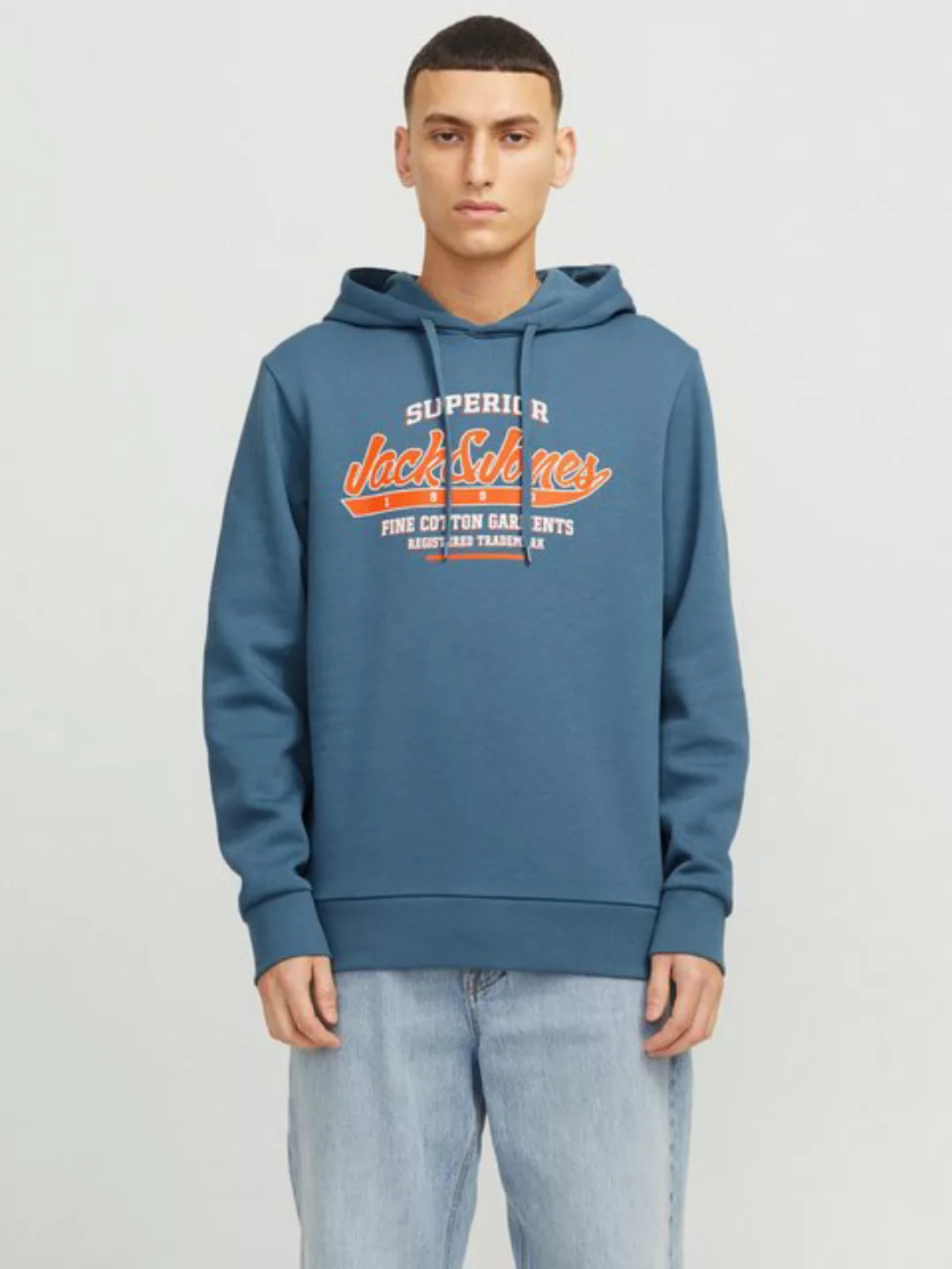 Jack & Jones Kapuzensweatshirt JJELOGO SWEAT HOOD 2 COL 24/25 NOOS mit Logo günstig online kaufen