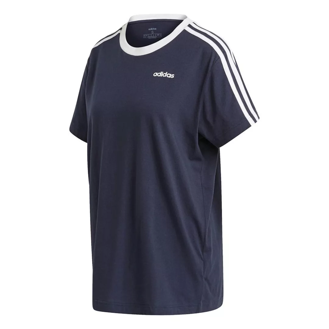 Adidas 3 Stripes Essentials Boyfriend Kurzarm T-shirt M Legend Ink günstig online kaufen