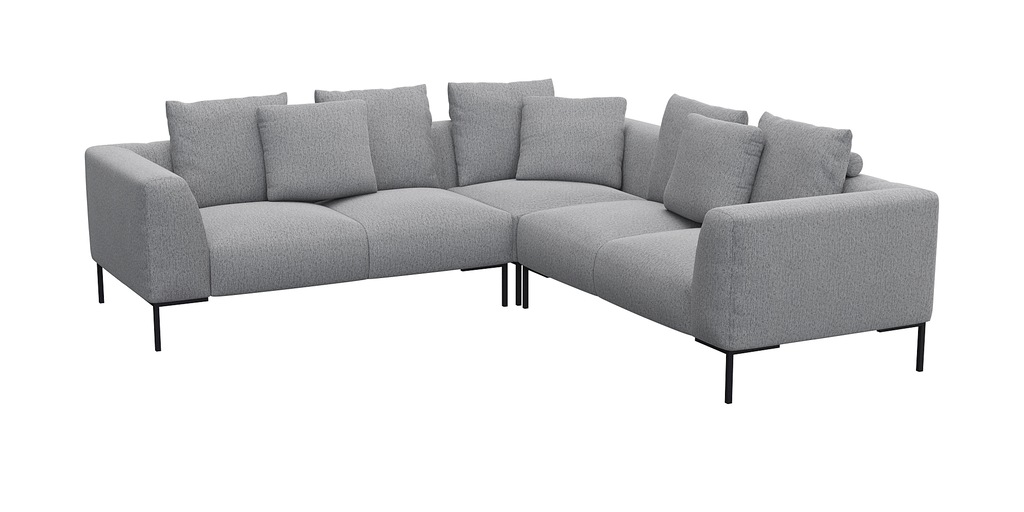 FLEXLUX Ecksofa »Sava, gleichschenklig, bequem mit hohem Sitzkomfort«, Tasc günstig online kaufen