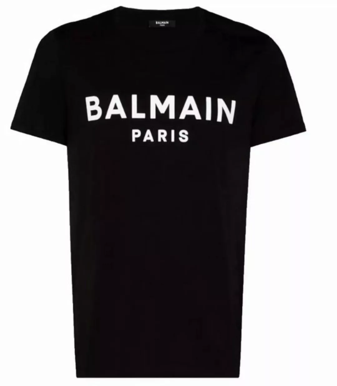 Balmain Paris T-Shirt Flocked Logo Straight Fit günstig online kaufen