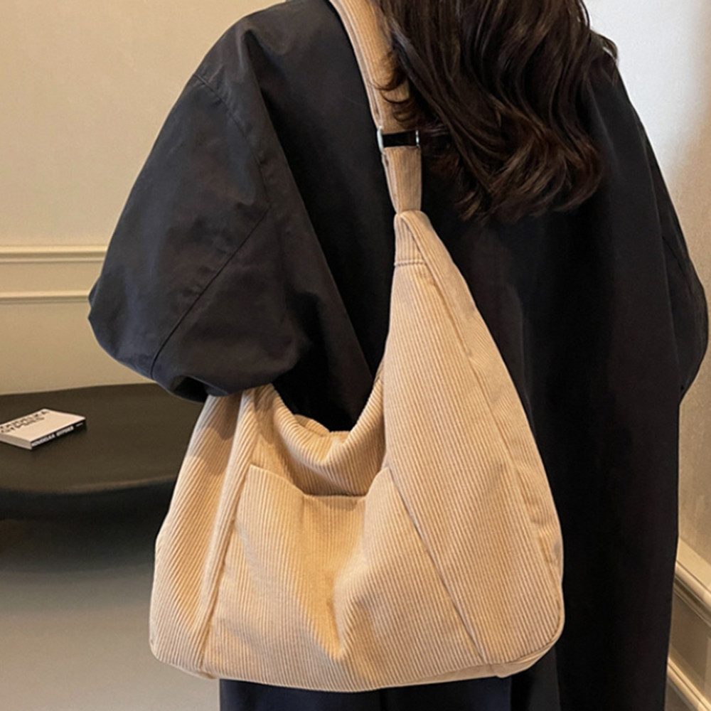 Coonoor Umhängetasche Damen Groß Cord Tasche günstig online kaufen