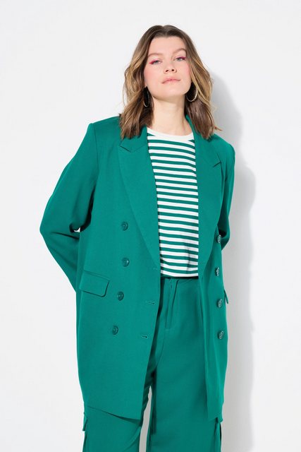 Studio Untold Blusenblazer Blazer Straight Fit doppelreihig Revers Langarm günstig online kaufen