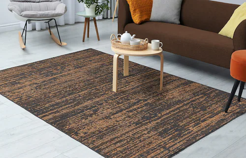 Kayoom Teppich »Kalevi 100«, rechteckig, 8 mm Höhe, Flachgewebe günstig online kaufen