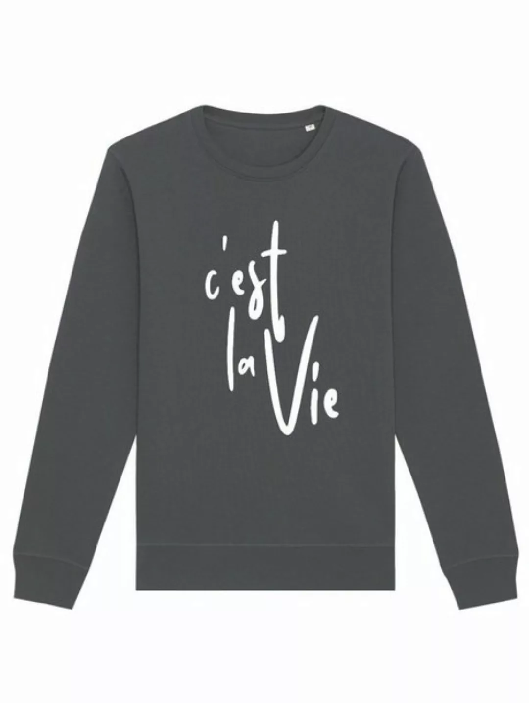 ANNIS Fashion & Accessoires Sweatshirt C`EST LA VIE (1-tlg) hoher Bio-Baumw günstig online kaufen