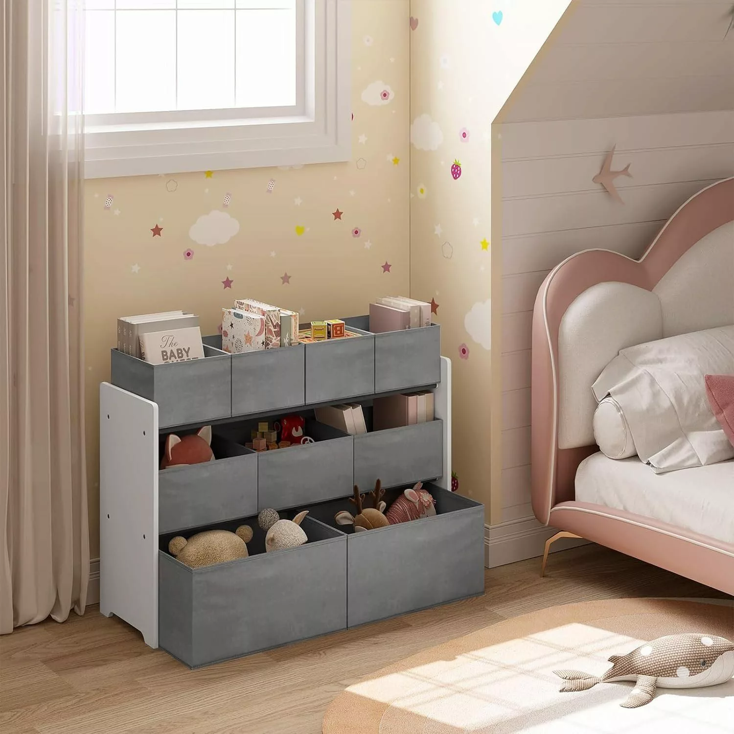EUGAD Kinderregal, 1-tlg., Offener Stauraum, 9 günstig online kaufen