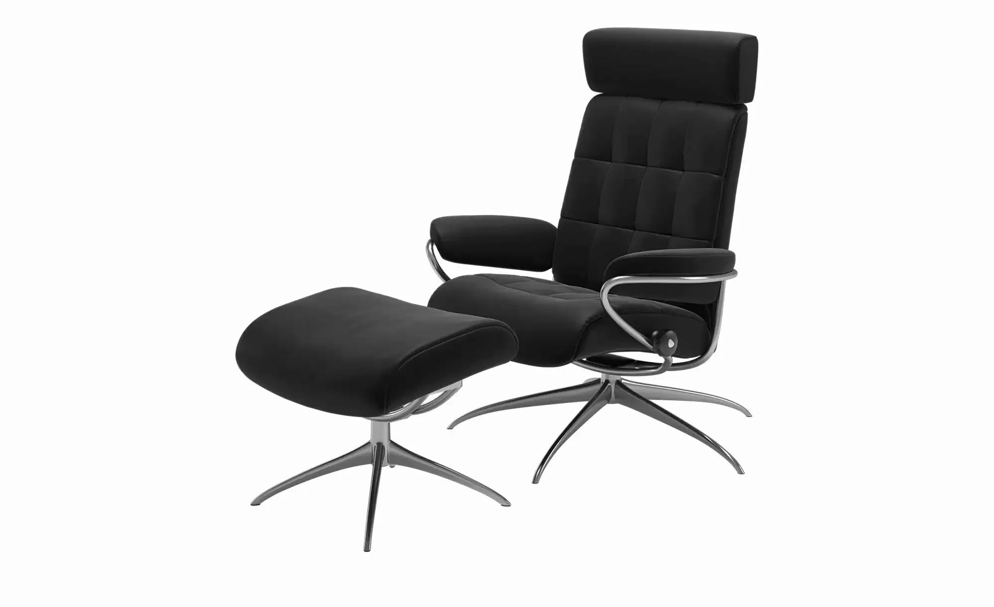 Stressless Relaxsessel mit Hocker  London ¦ schwarz ¦ Maße (cm): B: 80 H: 1 günstig online kaufen