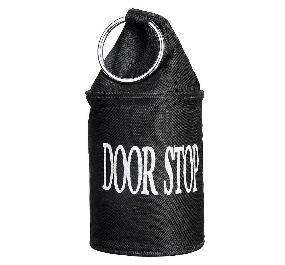 Türstopper Boxsack Door-Stop Sandsack Schwarz mit Ring Vintage-Stil günstig online kaufen