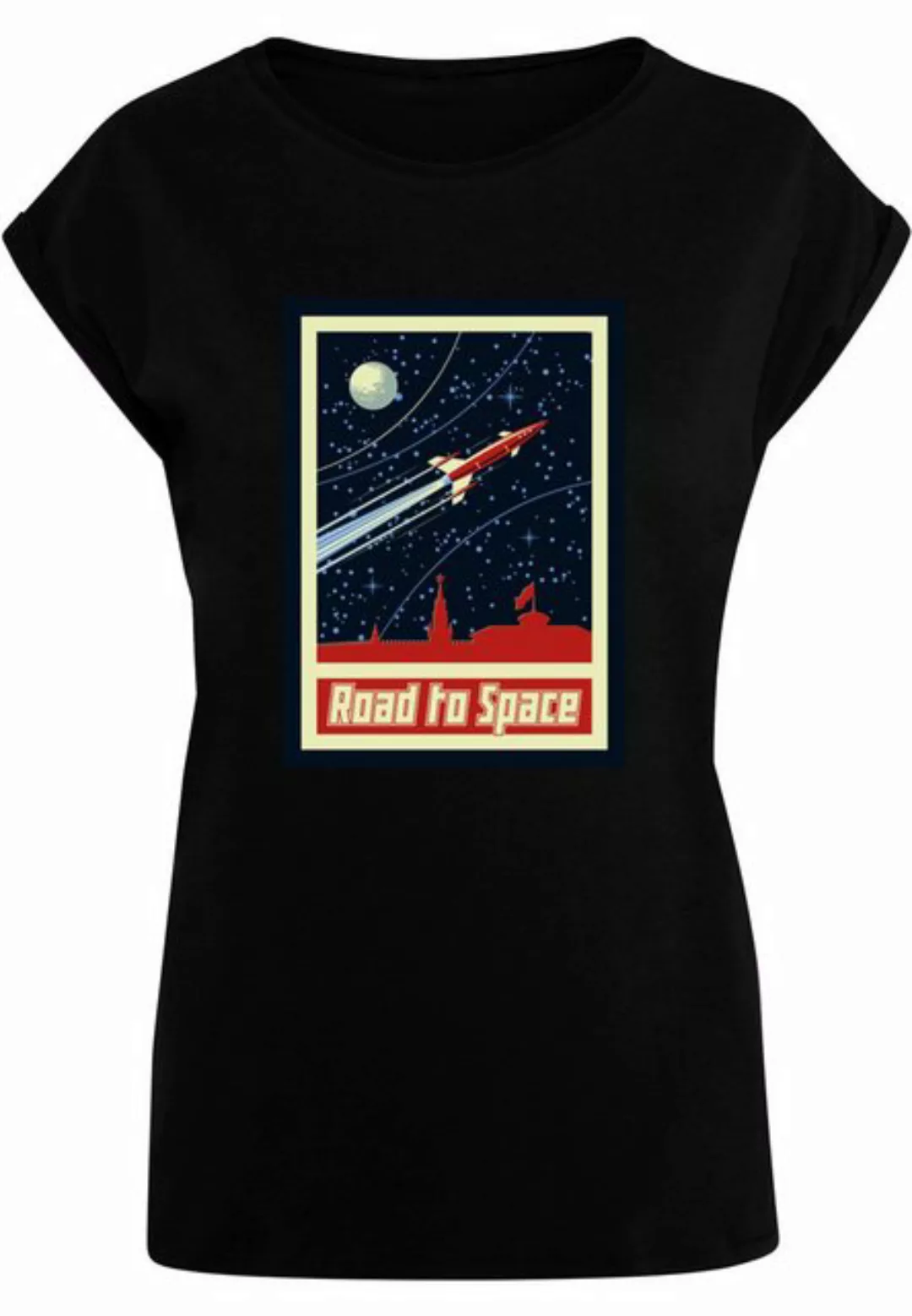 MisterTee T-Shirt MisterTee Damen Ladies Road To Space Box Tee (1-tlg) günstig online kaufen