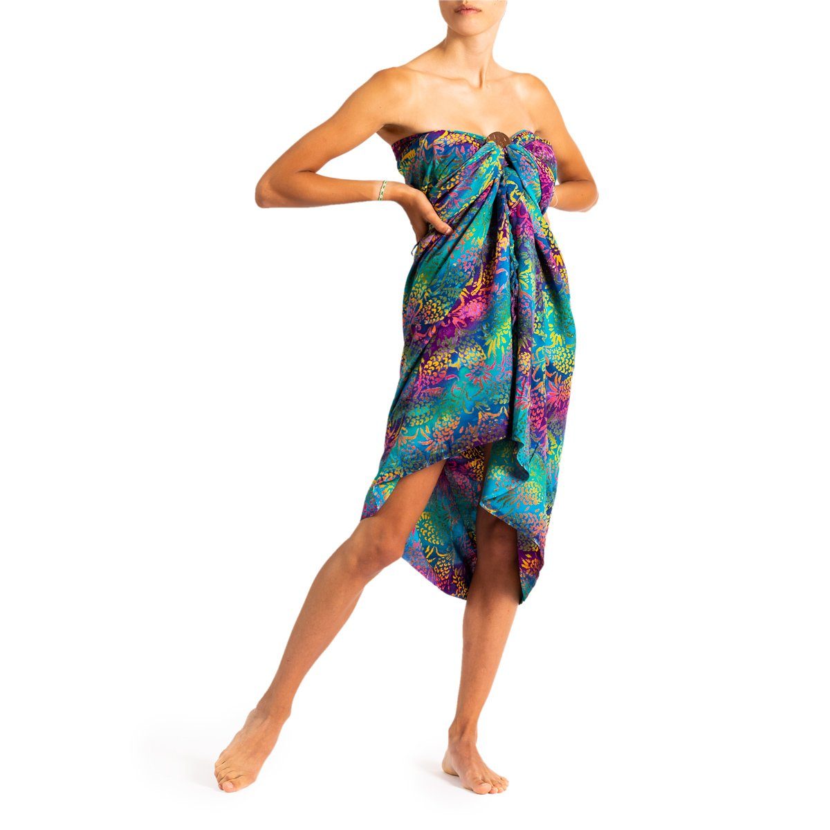PANASIAM Pareo Sarong Wachsbatik schwarz-weiß aus günstig online kaufen