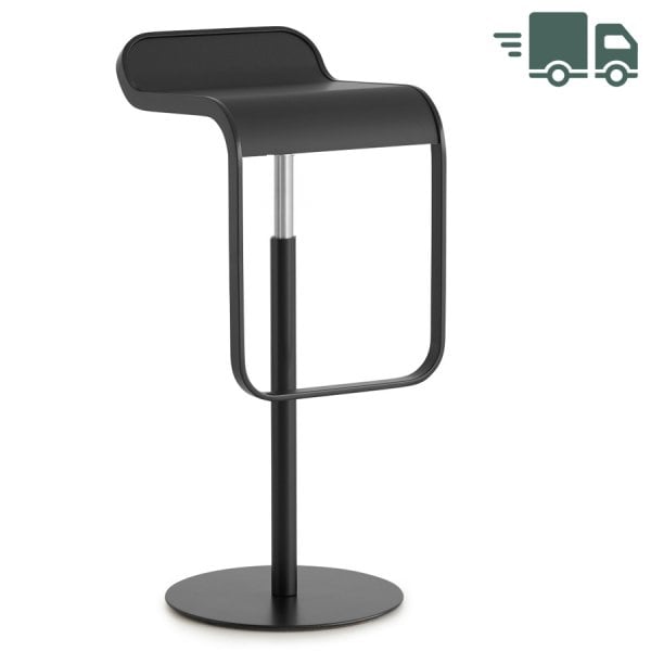lapalma LEM S80 Barhocker | Sitz Eiche gebleicht | Gestell schwarz | Gasfed günstig online kaufen
