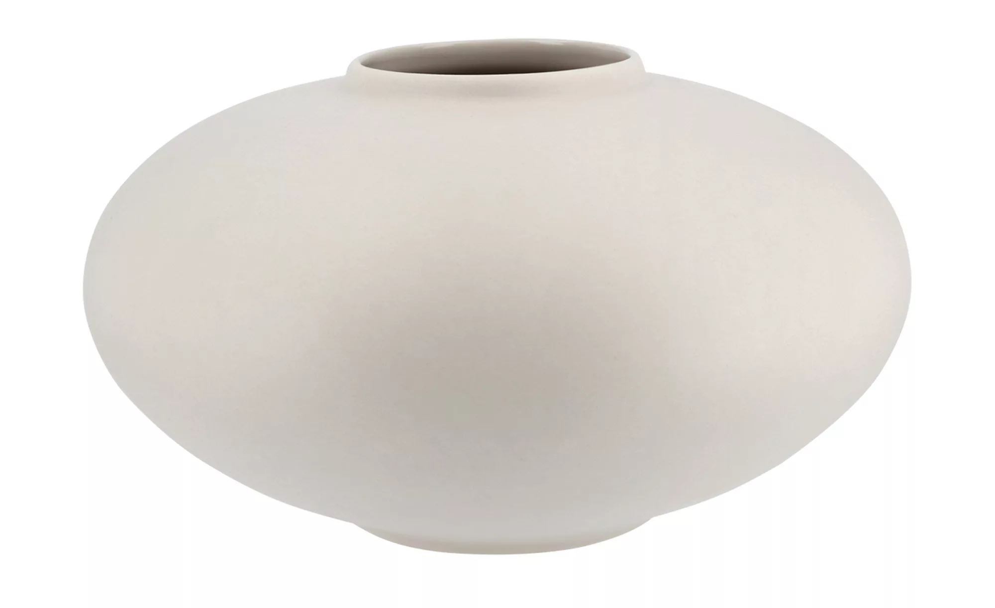 ASA SELECTION Vase  Mara ¦ creme ¦ Steinzeug ¦ Maße (cm): H: 10  Ø: 18 Acce günstig online kaufen