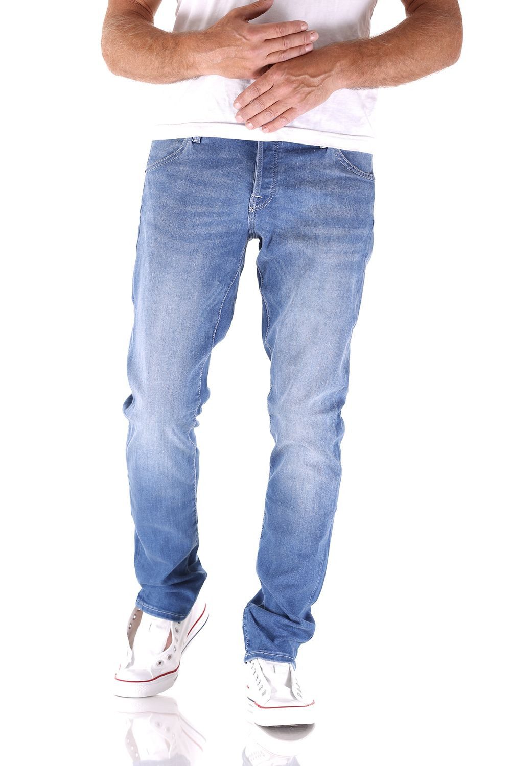 Jack & Jones Slim-fit-Jeans "JJIGLENN – Jeans mit Stretch, niedriger Leibhö günstig online kaufen