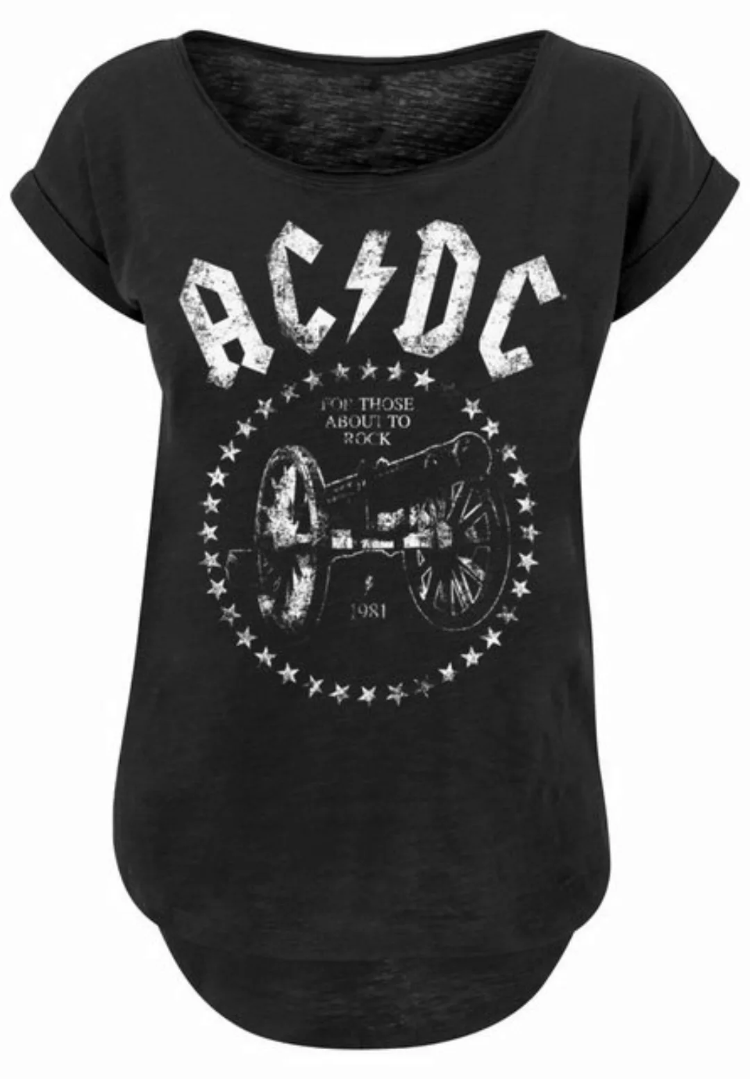 F4NT4STIC T-Shirt "PLUS SIZE ACDC We Salute You Cannon", Print günstig online kaufen